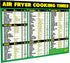 Air Fryer Cooking Times Magnetic Cheat Sheet - Extra Large Easy to Read 11” x 8.5” Airfryer Kitchen Accessory - Quick Reference Guide Magnet for O...