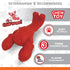 Nylabone Lobster Dog Toy Power Chew – Cute Dog Toys for Aggressive Chewers – with a Funny Twist! Filet Mignon Flavor, Small/Regular...