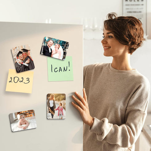 10pcs Sublimation Magnets Blanks, Enlarge 4 x 6 Inch Sublimation Refrigerator Magnet Blanks Personalized Fridge Decorative for Home Wall Decor DIY...