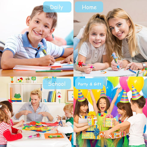 Fun Pens for Kids Multicolor Pen in One, 4-in-1 Cute Pens Bulk Kawaii Pens Mini Pens Ballpoint Pens Party Favors for Kids Birthday Gifts Classroom...