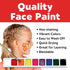 Faber-Castell Face Paint Studio Kit - Face Painting Kit for Kids - Non-Toxic Face Paint for Halloween, Kids Party, Carnival, Rainy Day Activities...