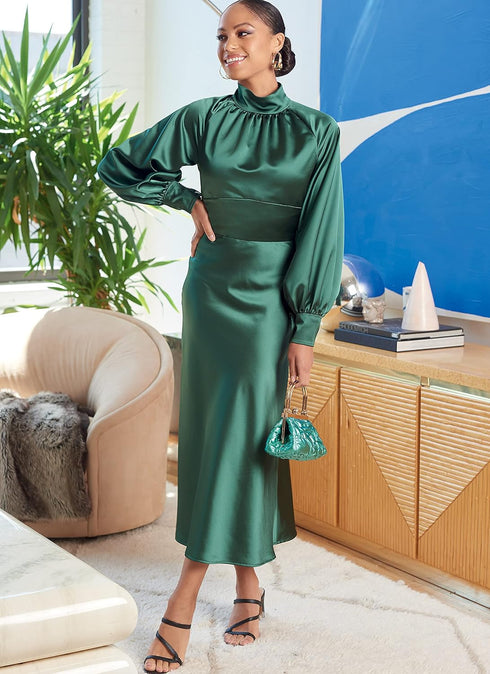 McCall's M8141F5 Misses' High-Neck Dress Sewing Patterns Kit, Design Code M8141, Sizes 16-24...