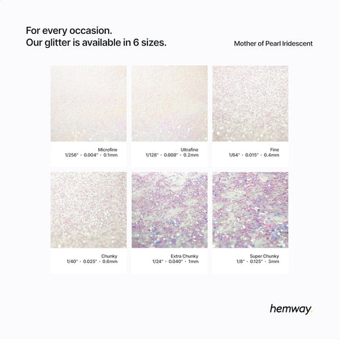 Hemway Craft Glitter 100g / 3.5oz Glitter Flakes for Arts Crafts Tumblers Resin Epoxy Scrapbook Glass Schools Paper Halloween Decorations - Microf...