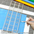 Acrylic Quilters Ruler,Sewing Ruler,3-Inch by 17-Inch, Non Slip Rings 15 Pieces for Quilting and Sewing...