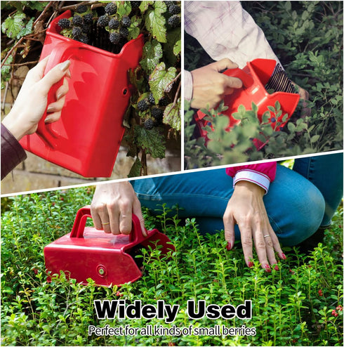 1/2/4 Pack Berry Picker, Berry Pickers and Rakes with Metallic Comb and Ergonomic Handle for Easier Berry Picking, Blueberry Rake Scoop for Bluebe...