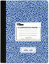 TOPS Composition Book, Wide/Legal Rule, Randomly Assorted Marble Cover, (100) 9.75 x 7.5 Sheets...