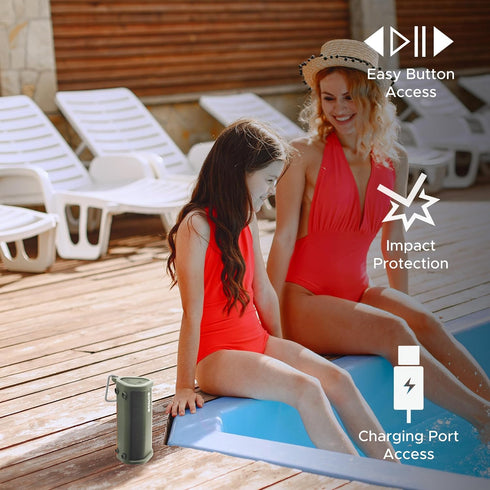 SOUND BASS Heavy Duty Protective Silicone Carrying Case For Sonos Roam & Roam SL | Green | Protect Your Wireless Bluetooth Speaker using this Cove...