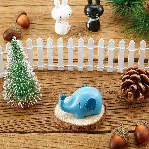 4 Pieces 35 Inch Fairy Fence Miniature Garden Ornament Wood Picket Fence for Dollhouse Home Garden Plant Pot DIY Diorama Project (White)...