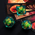 DND Resin Dragon Eye Dice Set for RPG & Role Playing - 7pcs Polyhedral Liquid Core Sharp Edged Dice Set D20 D12 D10 D8 D6 D4 with Gift Box,Dungeon...