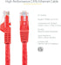 StarTech.com 2ft CAT6 Ethernet Cable - Red CAT 6 Gigabit Ethernet Wire -650MHz 100W PoE RJ45 UTP Network/Patch Cord Snagless w/Strain Relief Fluke...