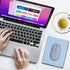 Mini Mouse Pad Small Size 2 Pack, Portable Mouse Pad Blue for Laptop, Travel Mousepad Cute with Non Slip Rubber Base for Wireless Mouse - 5.5 x 7 ...