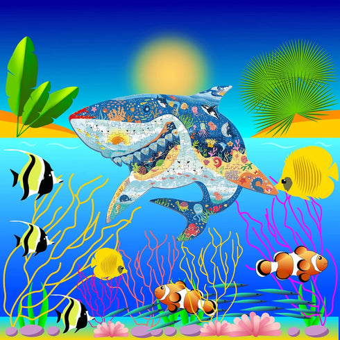 128 Piece Puzzles for Kids Animal Shaped Jigsaw Puzzles Floor Puzzle for Kids Ages 6+ Educational Learning Gifts for Boys and Girls (25" x 18.5" S...
