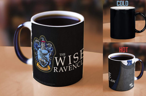 Morphing Mugs Harry Potter - Ravenclaw - Hogwarts Robe Design - One 11 oz Color Changing Heat Sensitive Ceramic Mug – Image Revealed When HOT Liqu...
