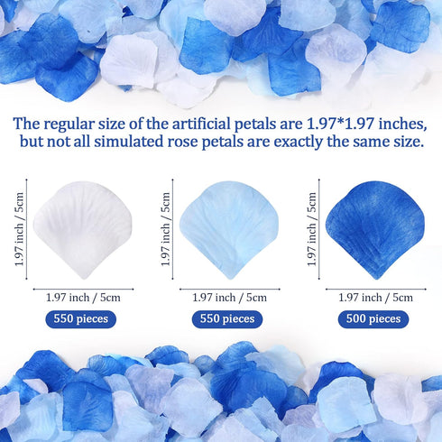 Syhood 1, 600 Pcs Artificial Fake Rose Flower Petals Decoration Silk Centerpieces for Wedding Flower Girl Basket, Aisle Scatter, Table Centerpiece...