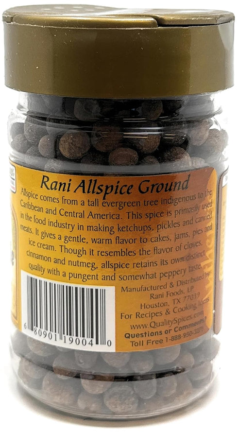 Rani Allspice (Kabab Chini) Whole Spice 3oz (85g) PET Jar ~ All Natural | Vegan | Gluten Friendly | NON-GMO | Indian Origin...