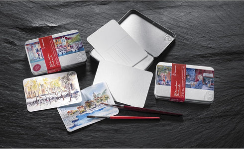 Watercolor Postcard 230gsm Fine Texture Metal Case 10.5x14.8cm 30 fls...