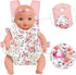 GAGAKU Stuffed Animals Carrier Baby Doll Accessories Holder American Girl Bitty Baby Doll Carrier for Toddler - Pink Wax Flowers...