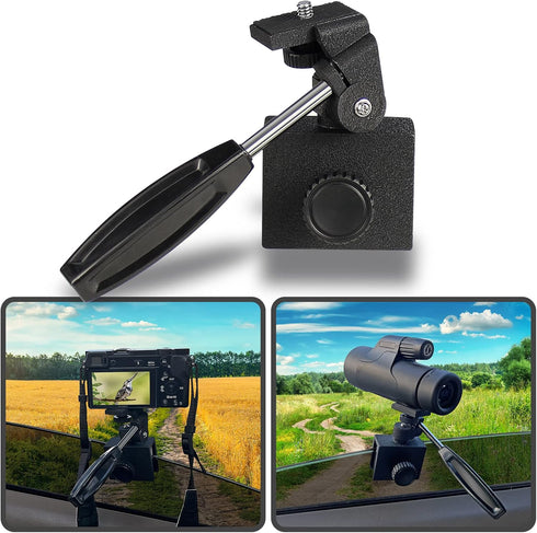 Adjustable Vehicle Car Window Mount with 1/4"-20 Mounting Thread for Camera Monocular Binocular Spotting Scope...