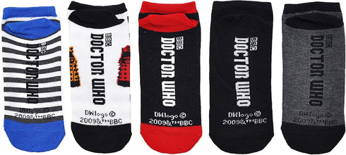 Doctor Who Socks Merchandise - Dr Who Gifts Low Cut Arch Support Socks - Fits Shoe Size: 4-10 (Ladies)...