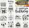 Xuniea 12 Piece Birthday Stencils - Happy Birthday Templates & Cake Candle Pattern for Drawing, Card Making & DIY Decor...