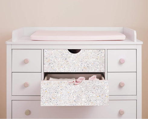 Con-Tact Brand Creative Covering, Self-Adhesive Shelf Liner, Multi-Purpose Vinyl Drawer Liner, Easy to Use and Apply, 18'' x 9', Terrazzo Blush...