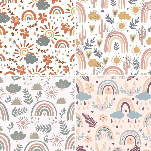 24 Sheets Scrapbook Paper, 6"X6" Inch Scrapbook Paper, 160gsm, 12 Designs Decorative Paper for Card Making Scrapbook Photo Album Decor (BOHO-A)...