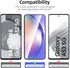 NEW'C Pack of 3 Tempered Protective Glass for Samsung Galaxy A54 5G, Scratch-Free, 9H Hardness, HD Screen Protector, 0.33 mm Ultra Clear, Ultra Re...