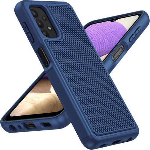 JXVM for Samsung Galaxy A32-5G Case: Dual Layer Protective Heavy Duty Cell Phone Cover Shockproof Rugged with Non Slip Textured Back - Military Pr...
