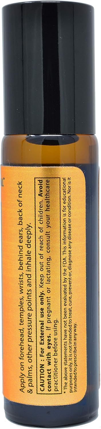 Headache Relief Essential Oil Roll On 10ml, Pre-Diluted, Ready to Use Roller for Migraine, Tension, Calming, Soothing, Grounding, Sore Muscles, Sp...