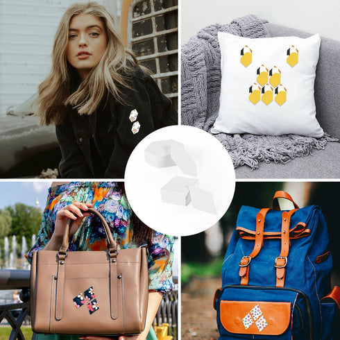 200pcs Paper Piecing Templates for Quilting Supplies, White Quilt Paper Piecing Shapes Hexagon English Paper Pieces Paper for Quilting Sewing DIY ...