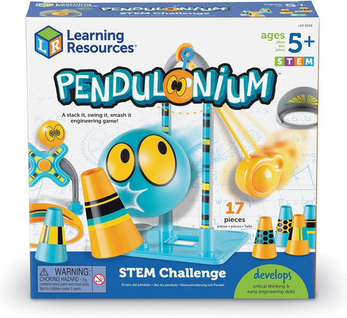 Learning Resources Pendulonium STEM Challenge, Kids Pendulum Game, 16 Pieces, Ages 5+...