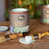 Chalk & Wax Paint Brush Set. 1x Flat Furniture Paint Brush and 1x Round Chalk Brushes for Furniture. 1” Small Paint Brush Duo – Stencil Brush, Mil...