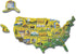 Melissa & Doug USA Map Wooden Puzzle (45 pcs)...