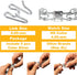 (5 Pack) Stainless Steel Prong Collar Links Designed for H. Sprenger 4.0mm CollarExtra Links, Silver...