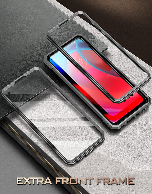 Poetic Revolution Series Case for Moto G Stylus 5G (2021), Model # XT2131, Full-Body Rugged Dual-Layer Shockproof Protective Cover with Kickstand ...