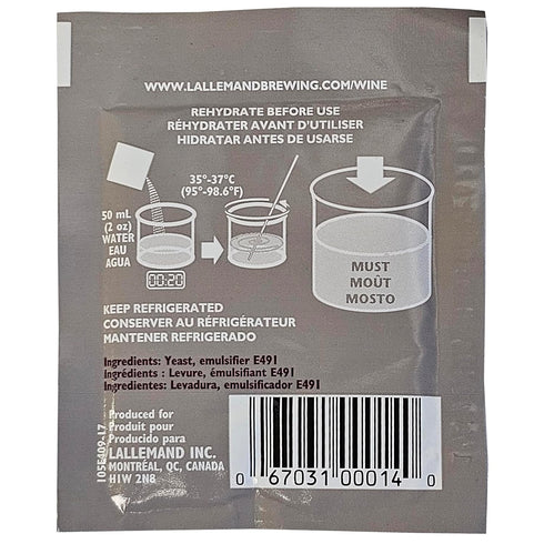 Lalvin Bourgovin RC 212 Wine Yeast, 5 grams - 5-Pack...