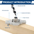 Floating Shelf Bracket Dowel Jig Kit with 1/2" x 9" Drill Bit, Self Centering Straight Hole Drill Guide for Installing Floating Shelf Hidden Brack...
