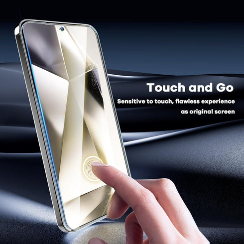 AACL 2 Pack for Samsung Galaxy S24 Screen Protector Tempered Glass 9H Bubble Free Fingerprint Unlock Compatible Case Friendly Anti Scratch Durable...