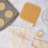 DII Basic Terry Collection Quilted 100% Cotton, Potholder, Mustard, 3 Piece...