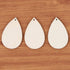 100 Pieces Unfinished Blank Wood Teardrop Earring Pendant for Christmas Tree Decoration, Jewelry Supplies and DIY Making, 1.4 x 2.2 inch...