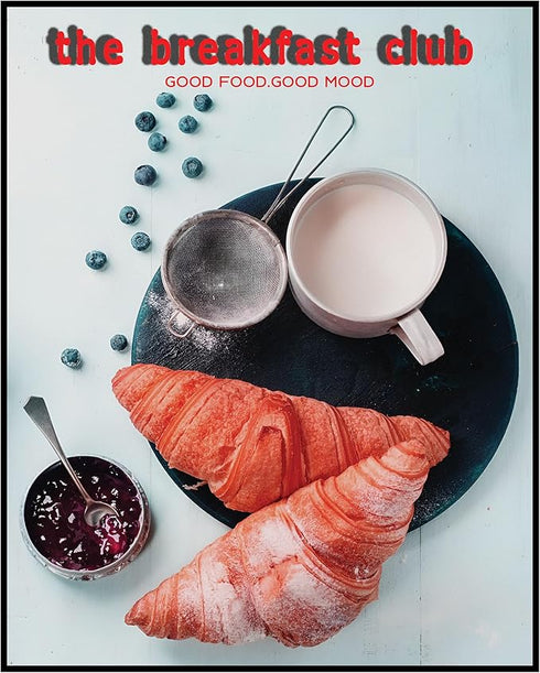 Posterizer 1 pcs-The Breakfast Club Retro Kitchen Print-Kitchen & Bar Art-GIft for Men Women Teens-Art for Cafe, Restaurant, Coffee Bar - unframed...