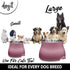 Dogit Elevated Dog Bowl, Stainless Steel Dog Food and Water Bowl for Small Dogs, Pink, 73742...