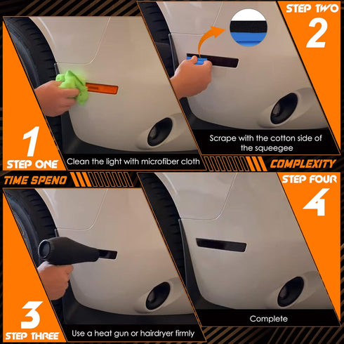 NDRUSH Blackout Taillight Vinyl Tint Film, Precut Overlays,Tail Light Wrap Cover Compatible with 2015-2020 Subaru WRX/STI...