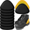4 Pair Leather Heel Pads, Heel Grips Liner Cushions for Heel Pain Relief, Inserts for Women/Men Loose Shoes Improved Shoe Fit and Comfort (Black)...