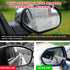 2PCS Car Rearview Mirror Wiper, Retractable Auto Side Mirror Squeegee, Portable Water Cleaner Tool with Telescopic Long Rod, Universal Car Accesso...