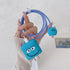 ZOSTLAND Cute Cartoon Blue Monster DIY Protector Data Cable 18W 20W USB Charger Line Earphone Wire Saver Organizer Compatible with iPhone 11 12 13...