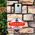 Beware of Dog Sign Warning Signs,no trespassing sign 12.9”x12.9” Reflective Metal Signs 0.70 Aluminum Sign private property Reflective Metal Signs...