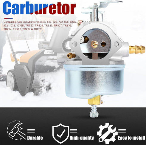 640349 640052 640054 Carburetor for Tecumseh HMSK80 HMSK90 LH318SA LH358SA 8HP 9HP 10HP Snowblower Snow Blower Generator Chipper Shredder Carb Adj...