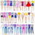 10 Sets Doll Clothes Include 1 Pink Dress 9 Random Casual Outfits for 11.5 inch Girl Dolls...