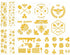 Honeybee Stencils for Painting - 12 Pcs Honeybee Stencils for Crafts Reusable, Daisy Flower Honeybee Stencils for Painting on Wood, Reusable Honey...